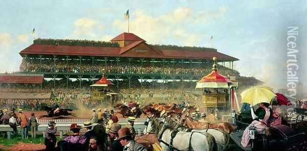 The American Derby Chicago Oil Painting - Theodor Groll