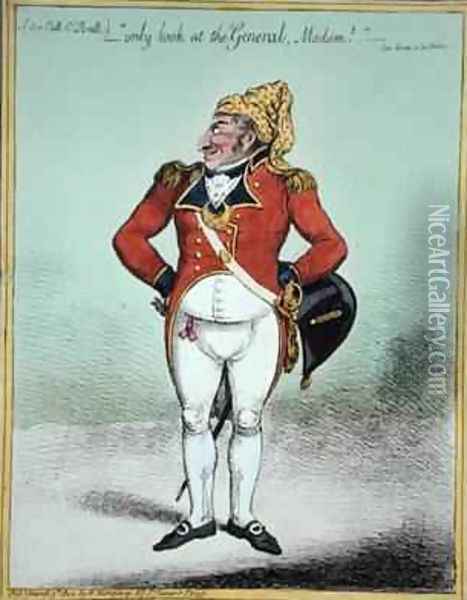 only look at the General Madam Oil Painting - James Gillray