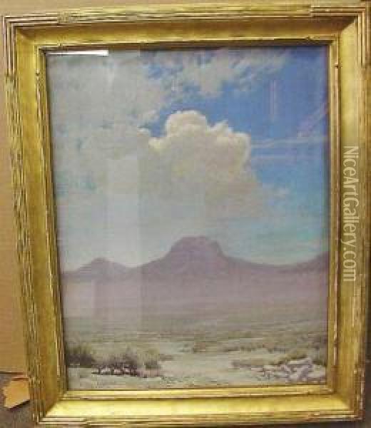 Desert Landscape Oil Painting - Audley Dean Nicols