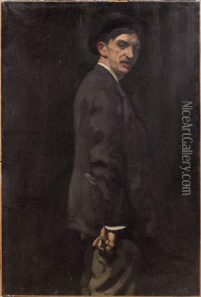 Portrait De Raoul Lhopital Oil Painting - Louis Anquetin