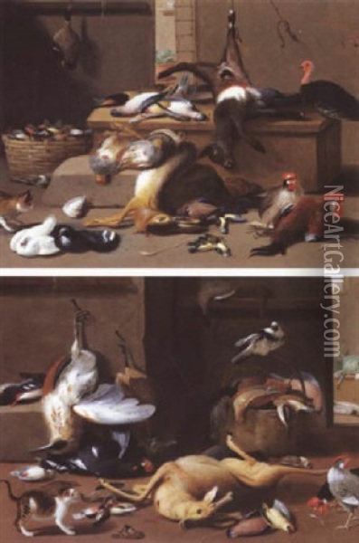 Trophees De Chasse Oil Painting - Jan van Kessel the Younger