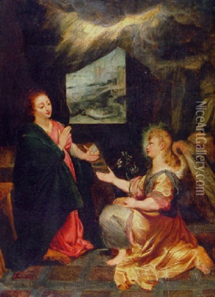 The Annunciation Oil Painting - Federico Barocci