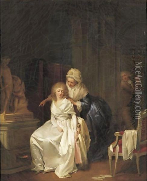 Les Conseils Maternels Oil Painting - Louis Leopold Boilly