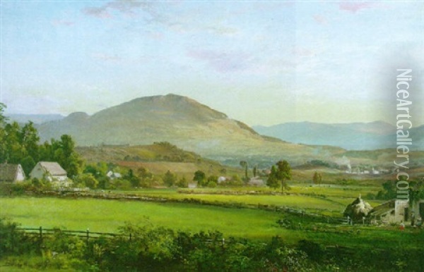 A View Of Manchester, Vermont Oil Painting - Dewitt Clinton Boutelle