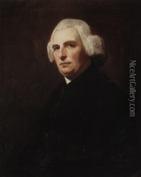 Portrait Of The Rev. Robert Potter Oil Painting - George Romney