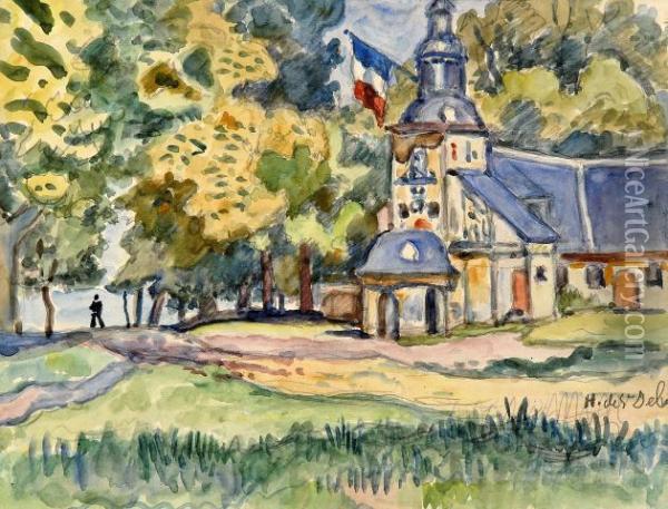 Notre Dame De Grace Oil Painting - Henri Lienard De Saint-Delis