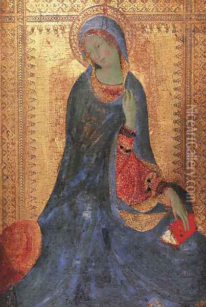 The Virgin of the Annunciation (2) 1333 Oil Painting - Louis de Silvestre