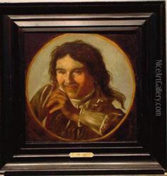 Man With A Recorder Oil Painting - Frans Hals