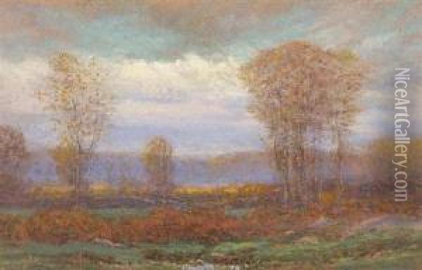 Clearing Sky Oil Painting - Dwight William Tryon