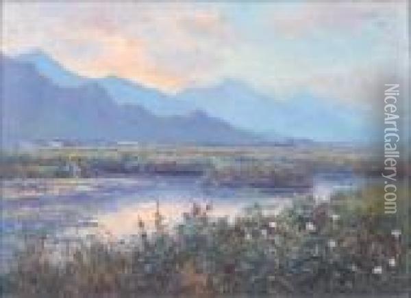 Brandvlei, Near Worcester Oil Painting - Hugo Pieter Naude
