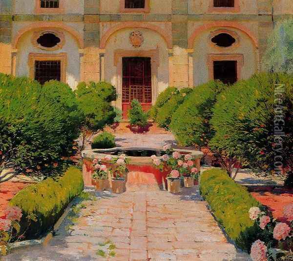 Claustro de Georges Sand Oil Painting - Santiago Rusinol i Prats