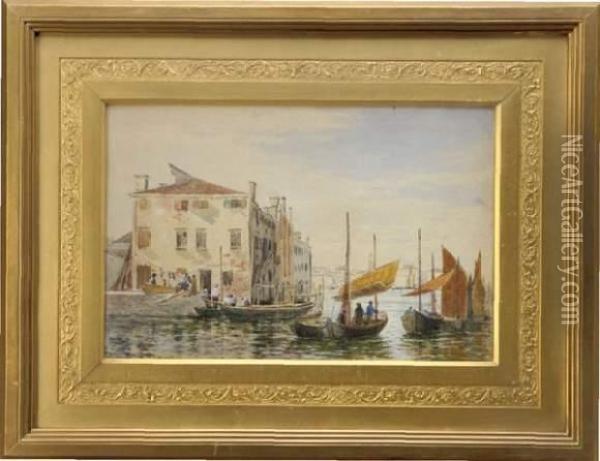 Vue De Venise Oil Painting - James Edward Grace
