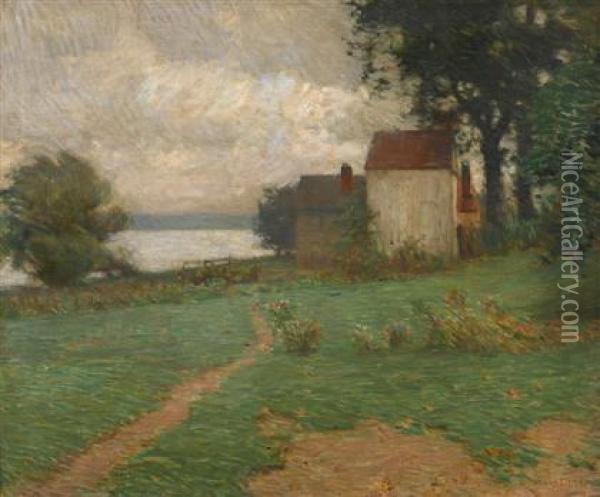 Along The Delaware Oil Painting - William Langson Lathrop
