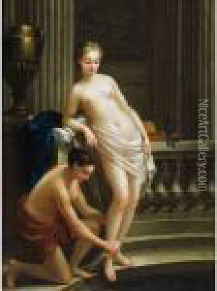 Venus Au Bain Oil Painting - Joseph-Marie Vien