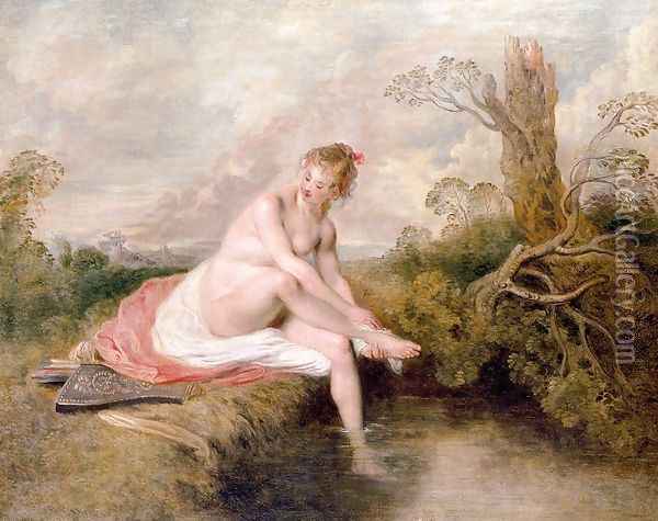 Diana Bathing 1721 Oil Painting - Jean-Antoine Watteau
