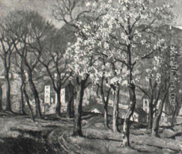 Spring Landscape Oil Painting - William Samuel Horton