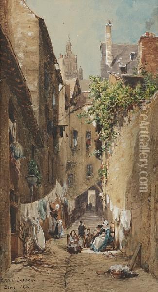 Blois Oil Painting - Edme Emile Laborne