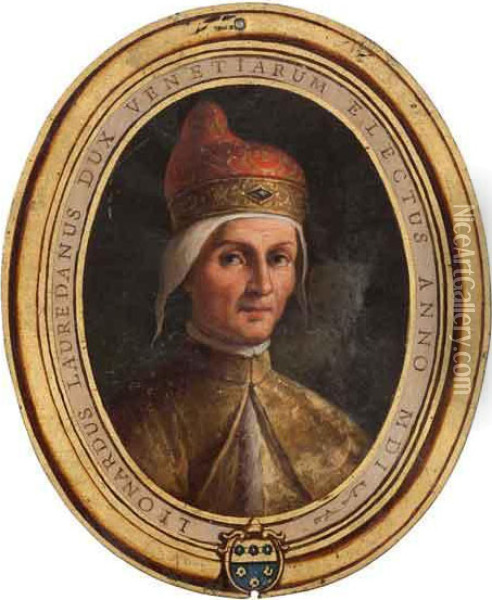 Leonardus Lauredanus Dux Venetiarum Oil Painting - Francesco Maggiotto