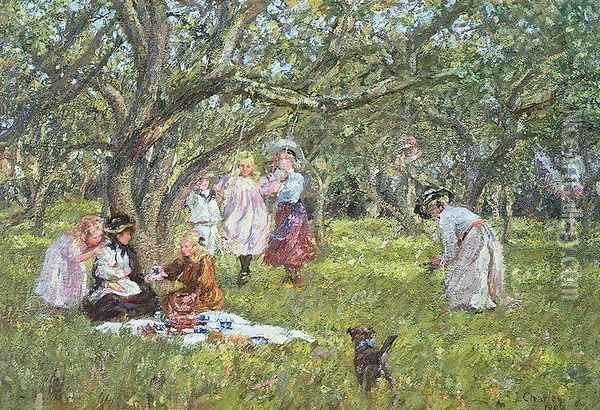 The Picnic Oil Painting - James Charles