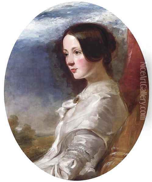 Portrait of a lady 3 Oil Painting - Richard Buckner