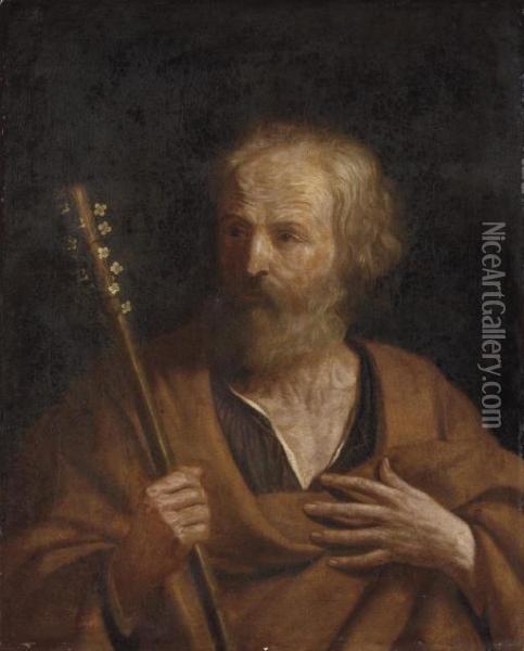 Saint Joseph With The Flowering Staff Oil Painting - Guercino