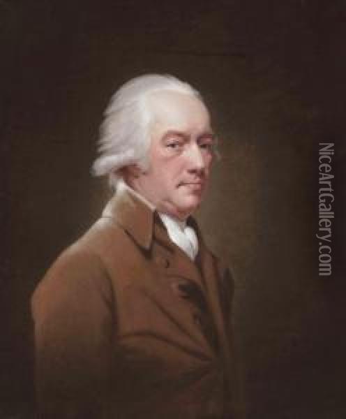 Portrait Of Samuel Ward Oil Painting - Josepf Wright Of Derby