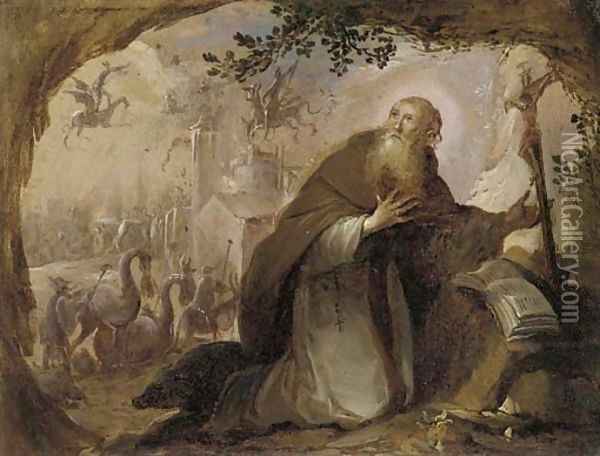 The Temptation of Saint Anthony 3 Oil Painting - David The Younger Teniers