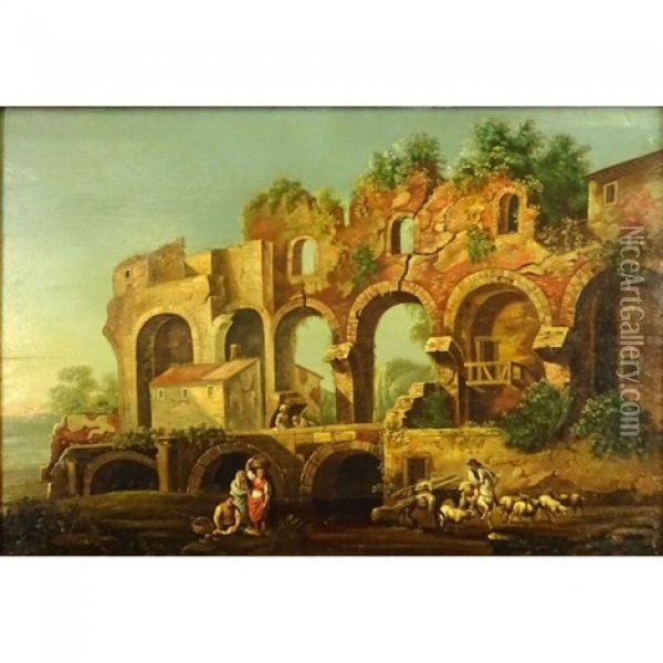 The Ruins Oil Painting - Hubert Robert