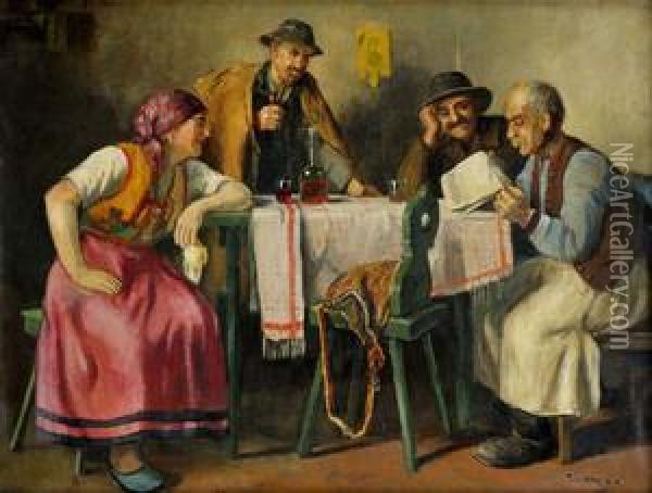 V Krcme Oil Painting - Andor G. Horvath
