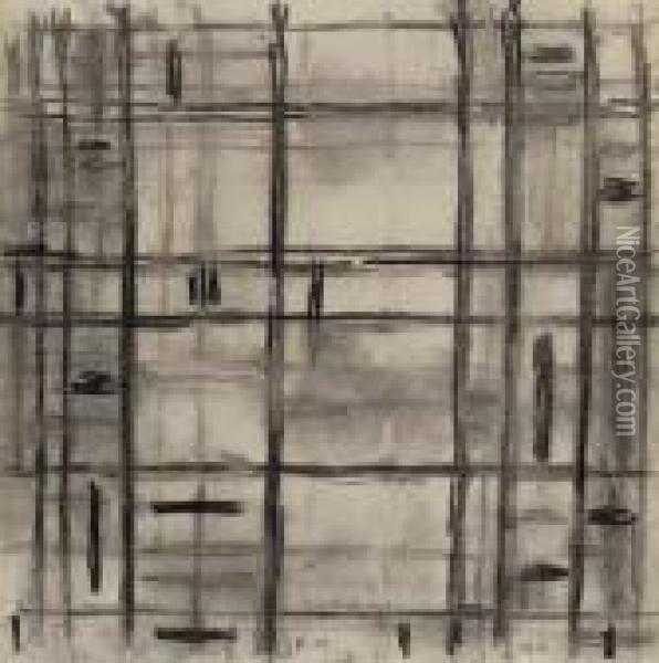 Study I For Broadway Boogie Woogie Oil Painting - Piet Mondrian