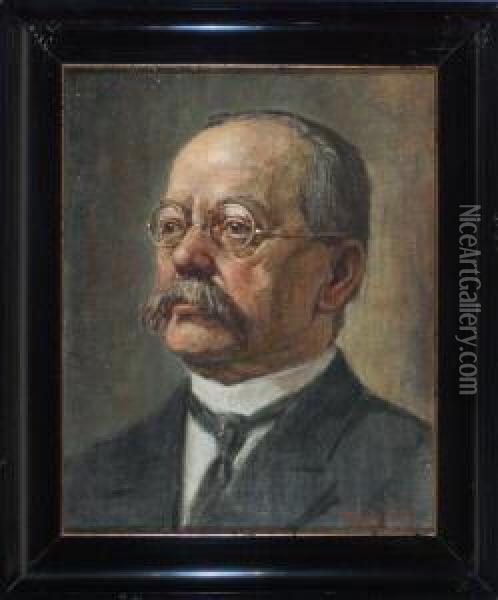 Portrait Des Hofbackermeisters Carl Ritter Von Munchen Oil Painting - Rudolf Von Seitz