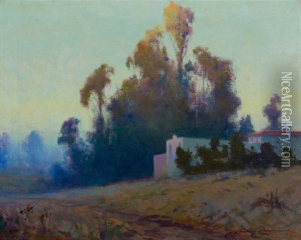 Evening Landscape Oil Painting - Sydney Mortimer Laurence