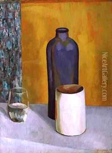 Still Life with a Blue Bottle Oil Painting - Roger Eliot Fry