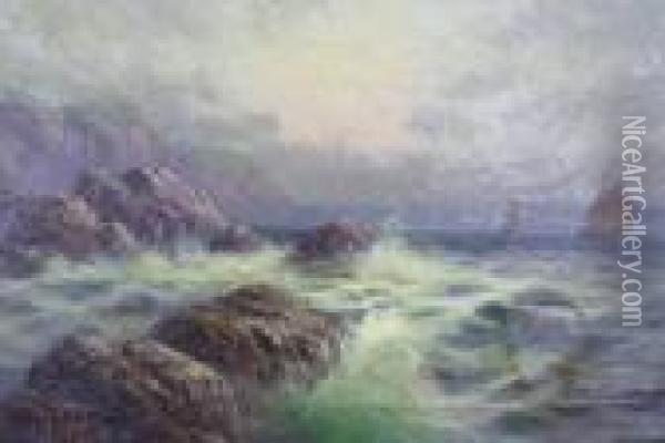 Seascape Oil Painting - Sidney Yates Johnson