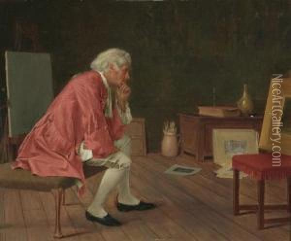 The Connoisseur Oil Painting - George Sloane