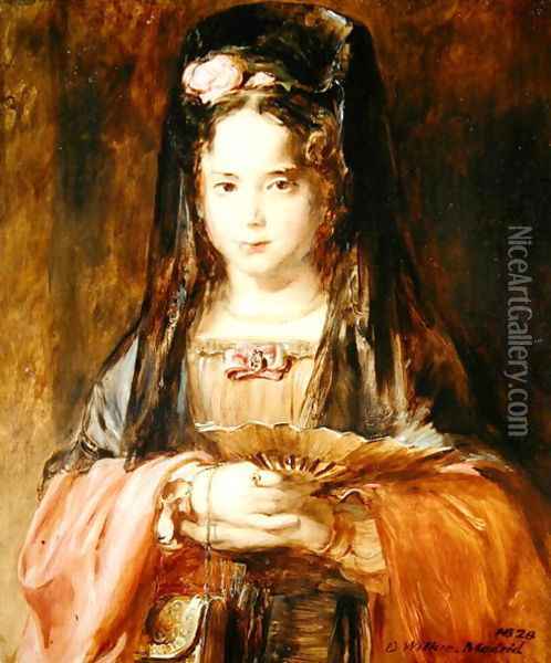 The Spanish Girl, 1828 Oil Painting - Sir David Wilkie