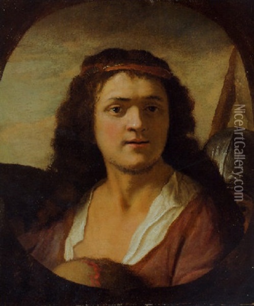 David With Saul's Arms And Armour Oil Painting - Govaert Flinck