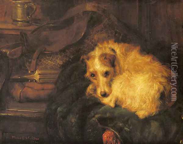 Waiting For Master Oil Painting - Philip Eustace Stretton