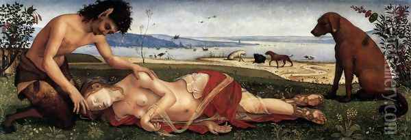 The Death of Procris c. 1500 Oil Painting - Piero Di Cosimo