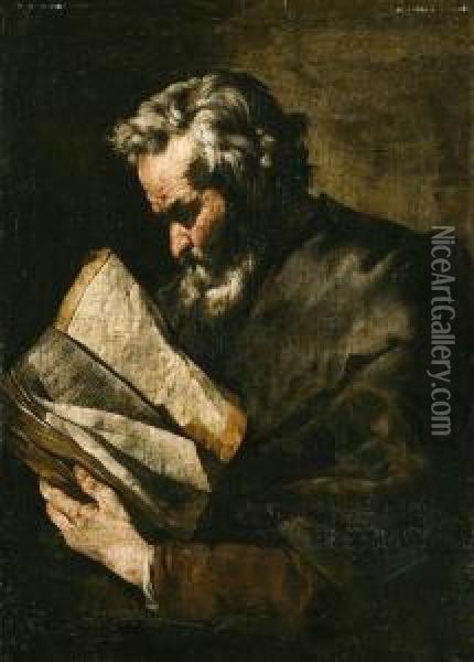 A Philosopher Oil Painting - Bartolomeo Passante