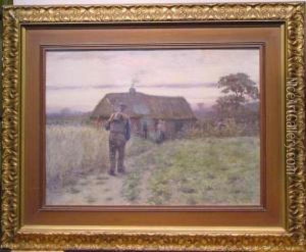 The Return Home Oil Painting - Hendrik Valkenburg