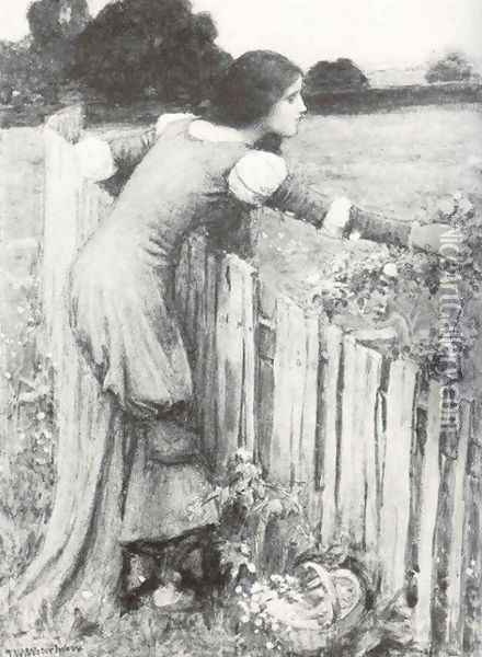 The Flower Picker I Oil Painting - John William Waterhouse