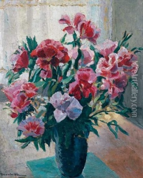 Bouquet De Fleurs Oil Painting - Alexandre Altmann