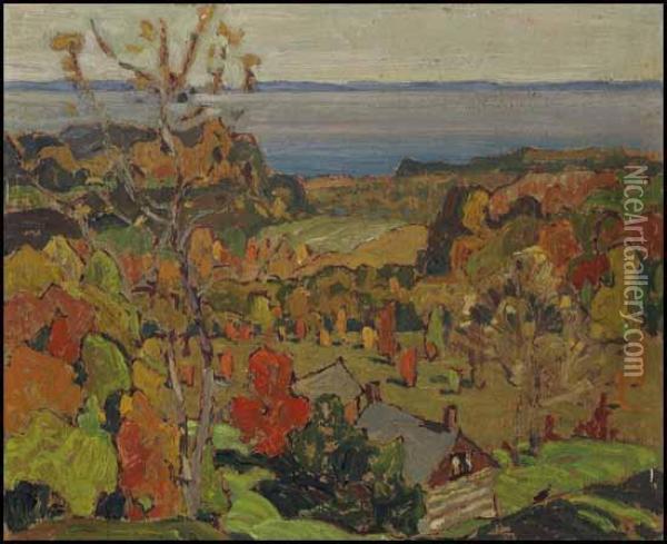 Autumn Afternoon Oil Painting - Franklin Carmichael