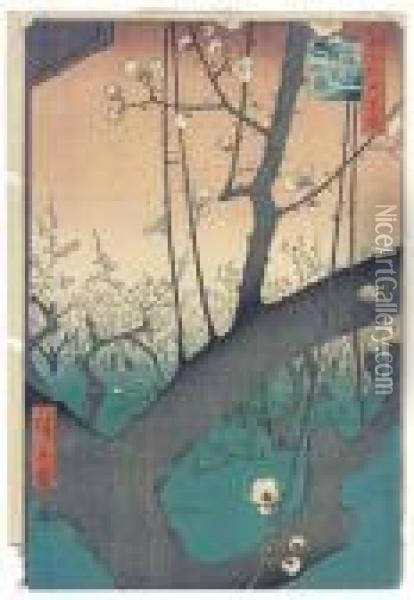 Tsukuda Island From Eitai Bridge Oil Painting - Utagawa or Ando Hiroshige