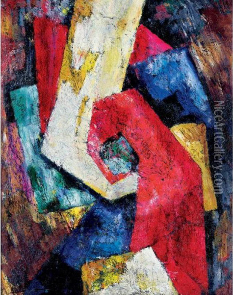 Composition Oil Painting - Marsden Hartley