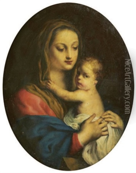 Vierge A L'enfant Oil Painting - Jacopo Amigoni