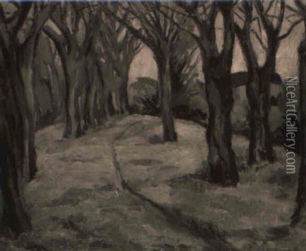 Le Sentier Oil Painting - Allan Erik August Oesterlind
