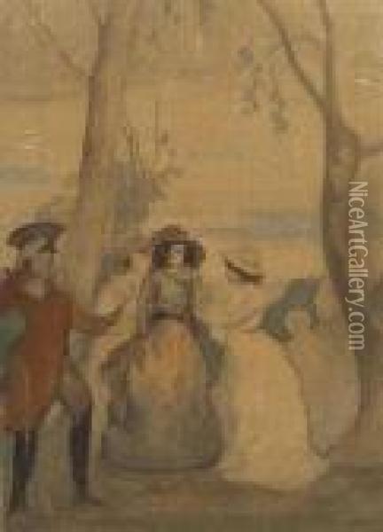Shall We Dance Oil Painting - Charles Edward Conder