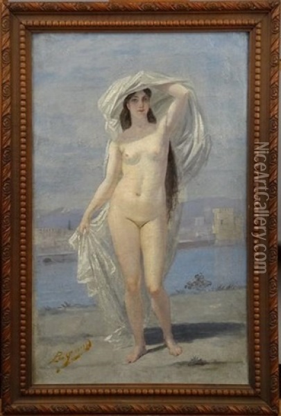 Nymphe Dans Un Paysage Italianisant Oil Painting - Joseph Fortune-Seraphin Layraud